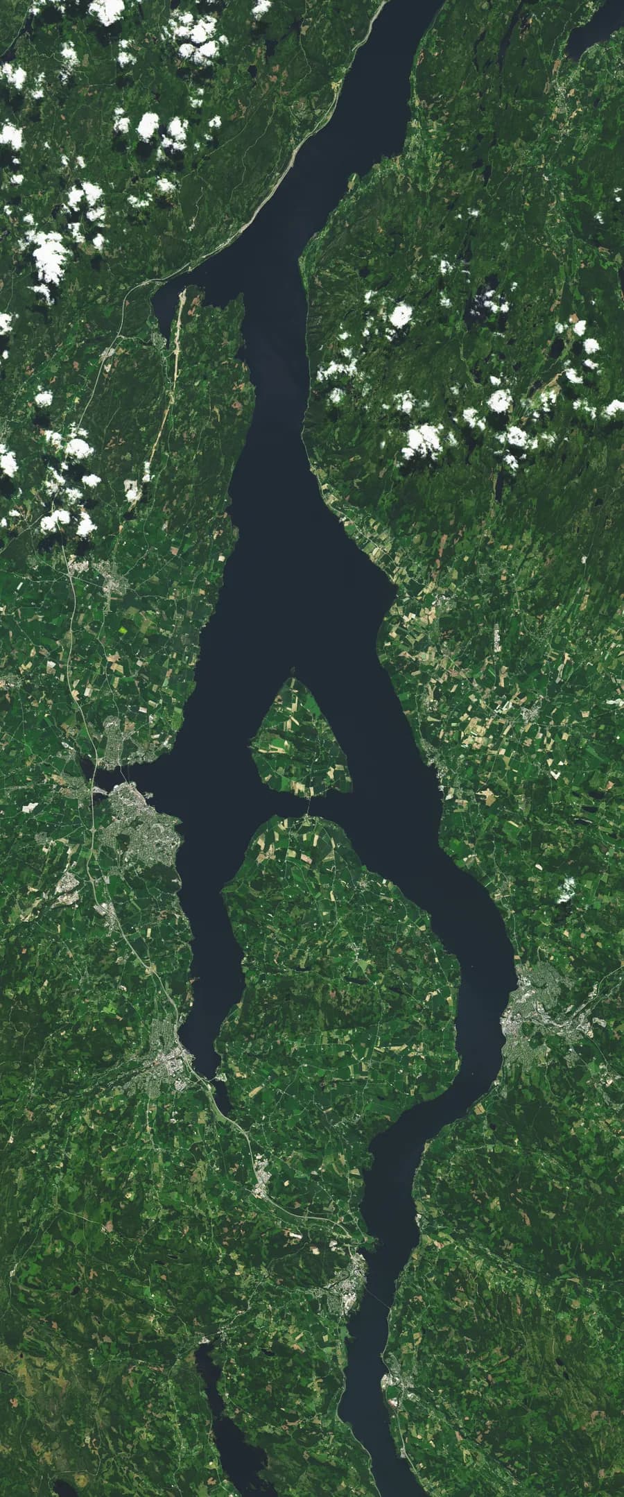 Lake Mjøsa, Norway — satellite view